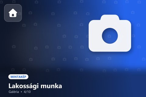 Galéria – Lakossági munka (mintakép)