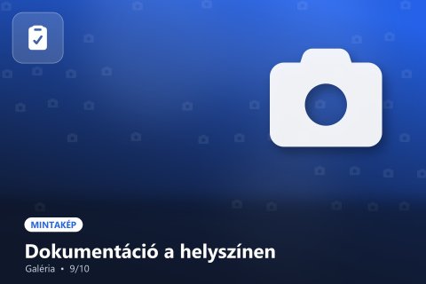 Galéria – Dokumentáció a helyszínen (mintakép)